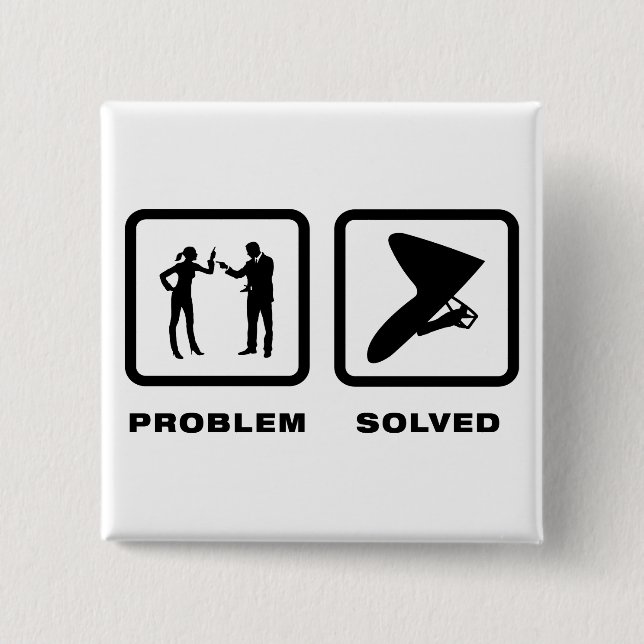 Bóton Quadrado 5.08cm Deslizamento de cair (Frente)