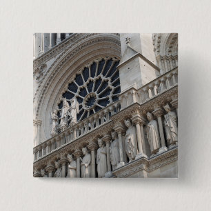 Bóton Quadrado 5.08cm Detalhe da Notre Dame