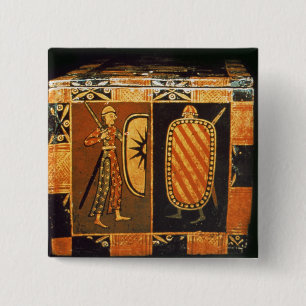 Bóton Quadrado 5.08cm Detalhe de uma caixa de casamento