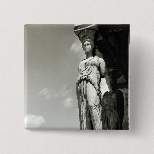 Bóton Quadrado 5.08cm Detalhe de uma cariátide do Erechtheion