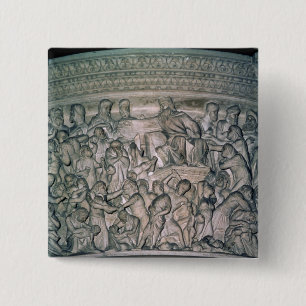 Bóton Quadrado 5.08cm Detalhe do púlpito, 1302-10