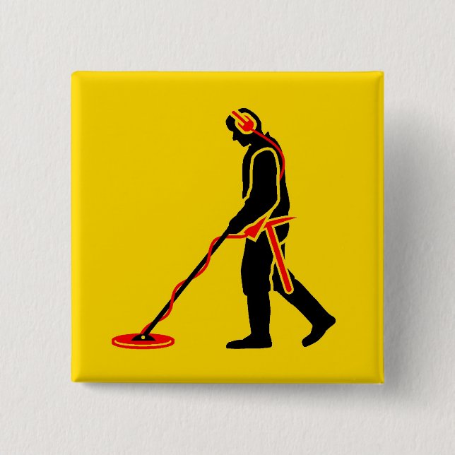 Bóton Quadrado 5.08cm Detecção do metal (Frente)