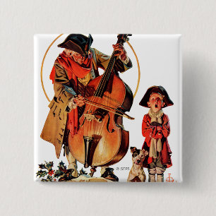 Bóton Quadrado 5.08cm Deus Descanse Ye Merrie Cavalheiros