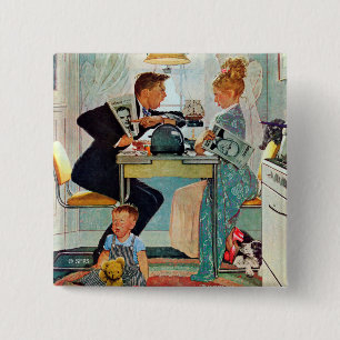 Bóton Quadrado 5.08cm Dewey v. Truman