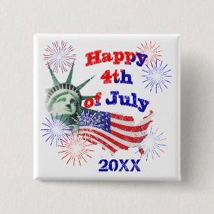 Bóton Quadrado 5.08cm Dia da Independência
