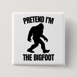 Bóton Quadrado 5.08cm Dia de as Bruxas engraçado 2020 - Finja que sou o 