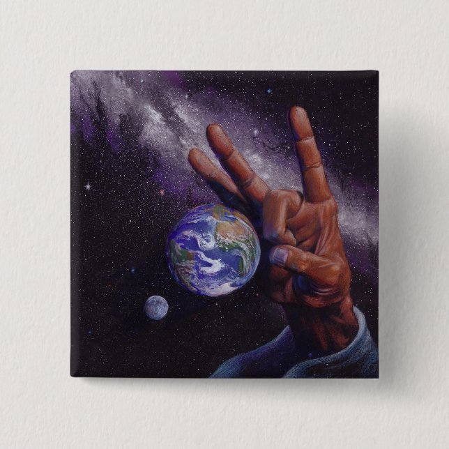 Bóton Quadrado 5.08cm Dia do Juízo Final (Frente)