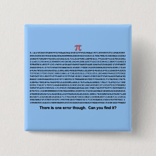 Bóton Quadrado 5.08cm Dia do Pi