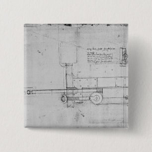 Bóton Quadrado 5.08cm Diagrama de um parafuso mecânico