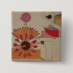 Bóton Quadrado 5.08cm Diagrama de um sistema para a água de bombeamento