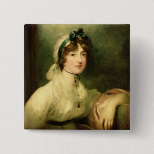 Bóton Quadrado 5.08cm Diana Sturt, senhora mais atrasada Milner, 1800-05