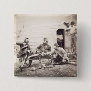 Bóton Quadrado 5.08cm Dificuldades no acampamento (coronel Lowe e nos