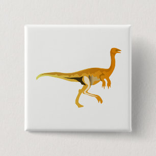 Bóton Quadrado 5.08cm Dinossauro