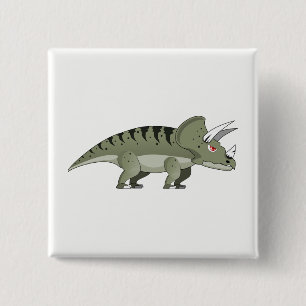 Bóton Quadrado 5.08cm Dinossauro