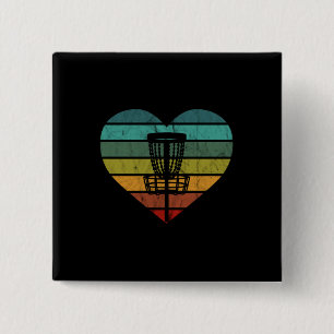 Bóton Quadrado 5.08cm DiscGolf - Cesta de Destino da Vintage Retroativa