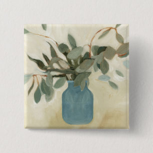 Bóton Quadrado 5.08cm Disposição neutra - Folhas emperradas