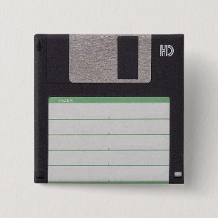 Bóton Quadrado 5.08cm disquete