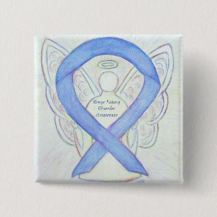 Bóton Quadrado 5.08cm Distúrbio de Comida Variável Atenção Fita Anjo