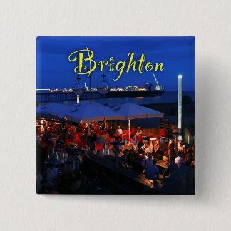 Bóton Quadrado 5.08cm Divertido em Brighton!