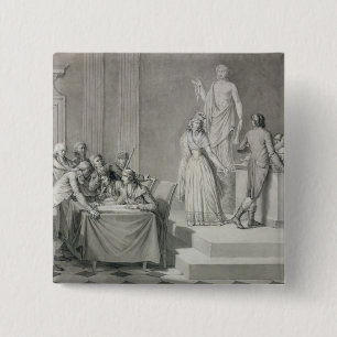 Bóton Quadrado 5.08cm Divórcio republicano