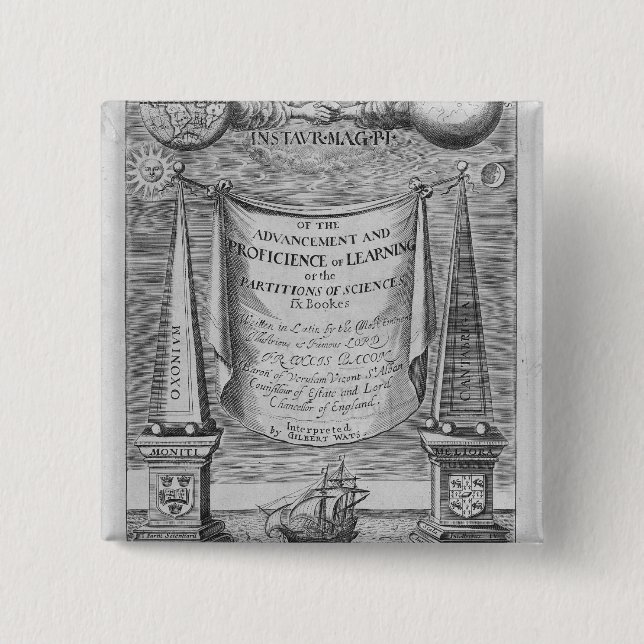 Bóton Quadrado 5.08cm 'Do avanço e do proficience do learning (Frente)