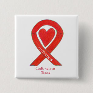 Bóton Quadrado 5.08cm Doença cardiovascular Sensibilização cardíaca Pino
