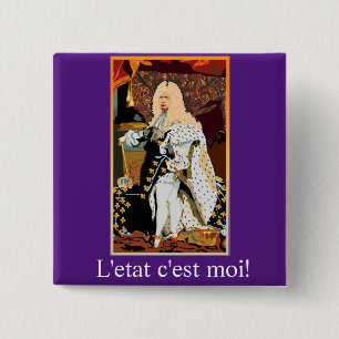 Bóton Quadrado 5.08cm Donald Trump Sun KIng