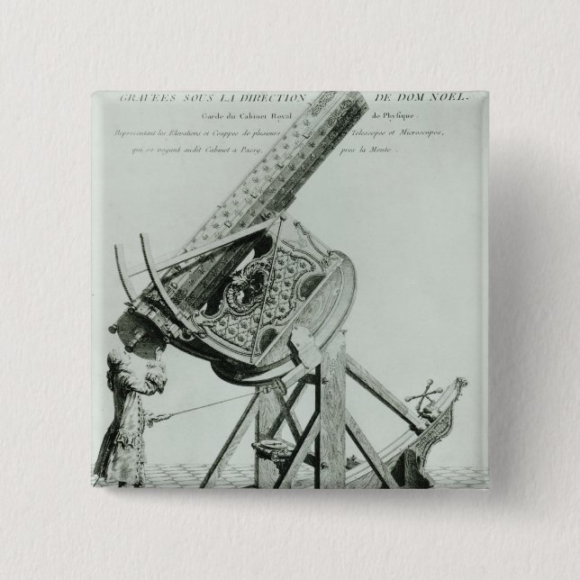 Bóton Quadrado 5.08cm D'optique dos instrumentos pelos DOM Noel (Frente)