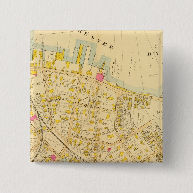 Bóton Quadrado 5.08cm Dorchester, Massachusetts 3 (Frente)