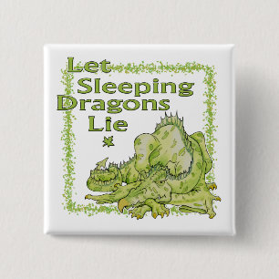 Bóton Quadrado 5.08cm Dragão