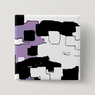 Bóton Quadrado 5.08cm "Dreaming in Purple" Arte Geométrica