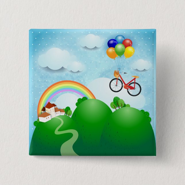 Bóton Quadrado 5.08cm Dreamland (Frente)