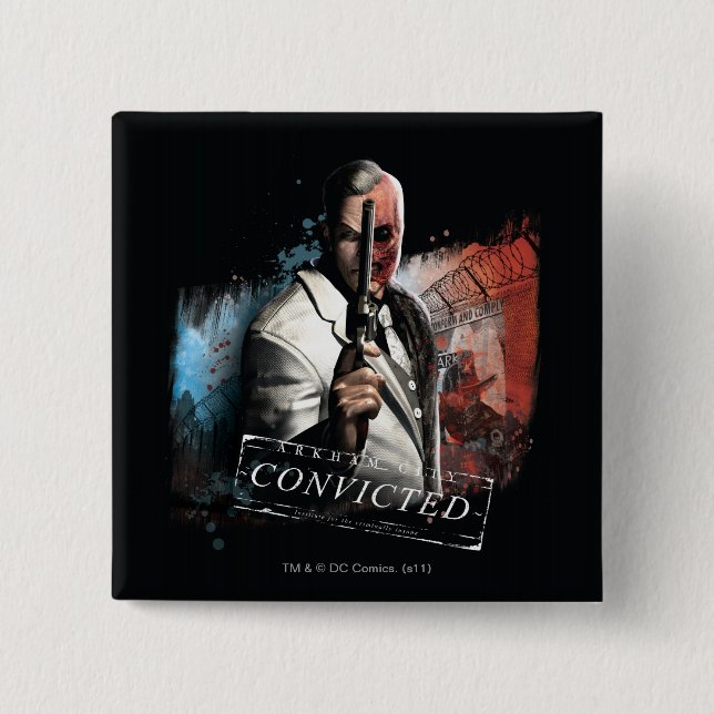 Bóton Quadrado 5.08cm Duas Caras - Condenado (Frente)