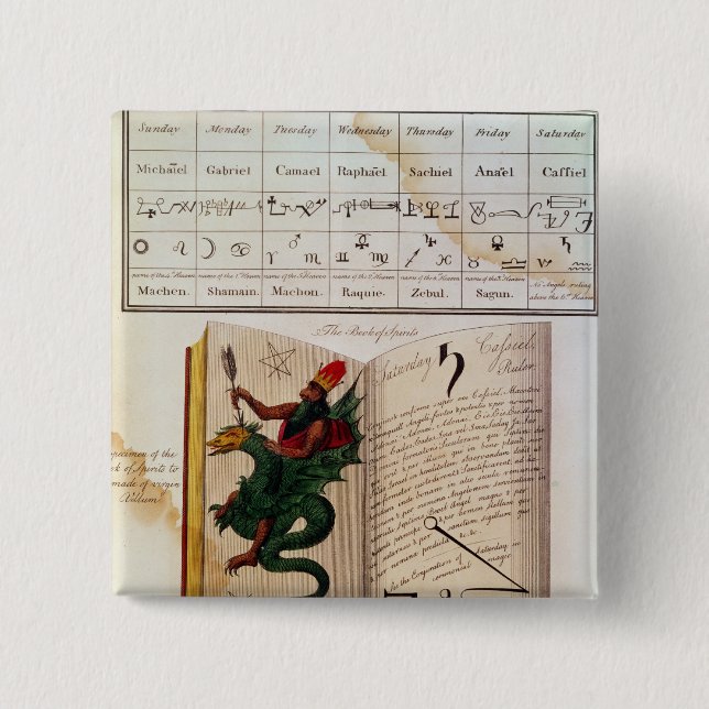 Bóton Quadrado 5.08cm Duas páginas 'dos Magus (Frente)