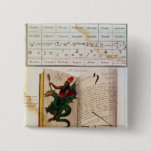 Bóton Quadrado 5.08cm Duas páginas 'dos Magus