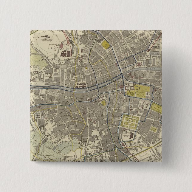 Bóton Quadrado 5.08cm Dublin 2 (Frente)