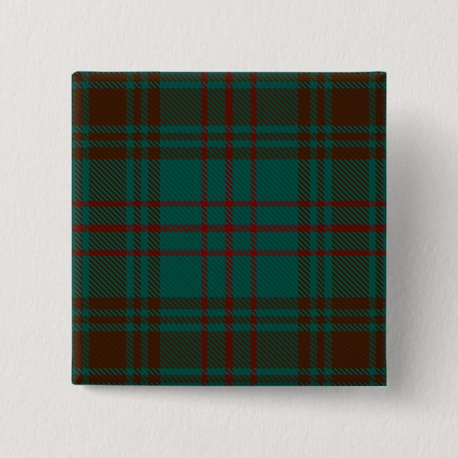 Bóton Quadrado 5.08cm Dublin County Irish Tartan (Frente)