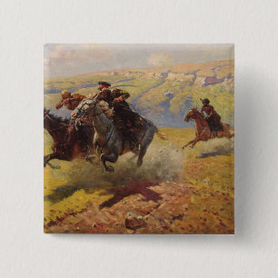 Bóton Quadrado 5.08cm Duelo, 1905