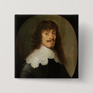 Bóton Quadrado 5.08cm Duque de Bernard de Saxe-Weimar