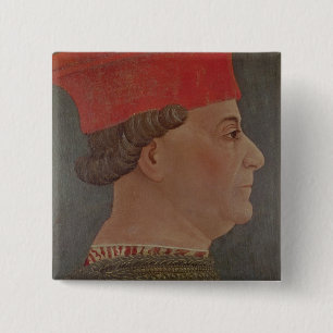 Bóton Quadrado 5.08cm Duque de Francesco Sforza de Milão