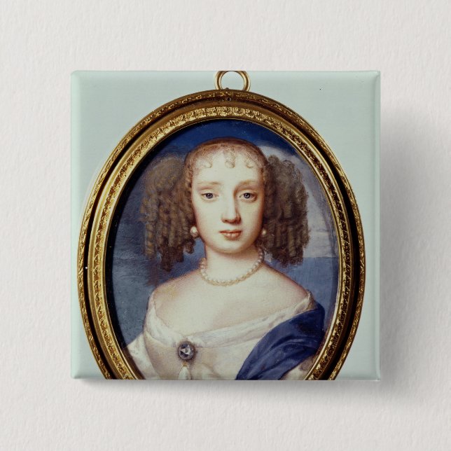 Bóton Quadrado 5.08cm Duquesa de Orleans, c.1665 (Frente)