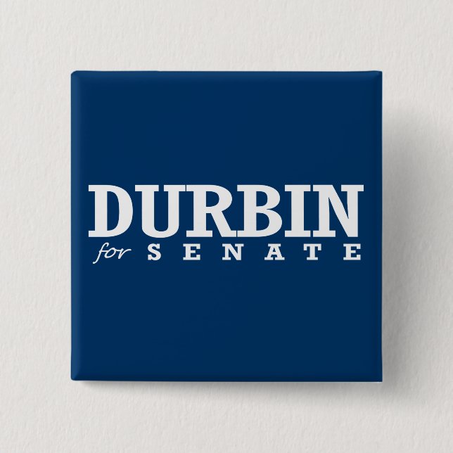 BÓTON QUADRADO 5.08CM DURBIN PARA O SENADO 2014 (Frente)