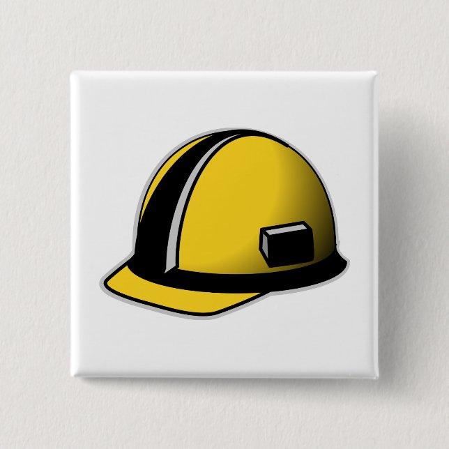 Bóton Quadrado 5.08cm Duro Hat (Frente)