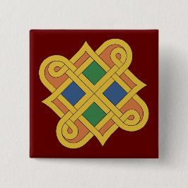 Bóton Quadrado 5.08cm Durrow Knotwork 2016