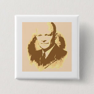 Bóton Quadrado 5.08cm Dwight D Eisenhower