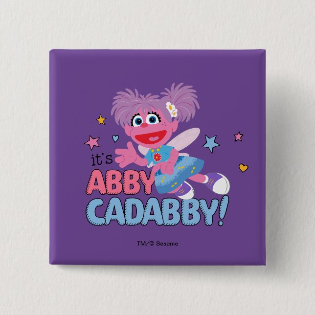 Bóton Quadrado 5.08cm É Abby Cadabby! (Frente)