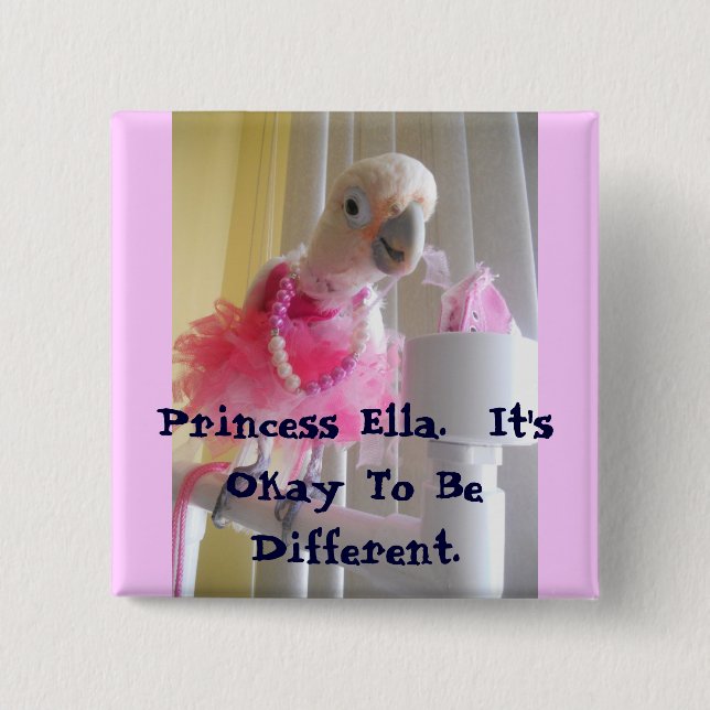 Bóton Quadrado 5.08cm É aprovado ser diferente (Frente)