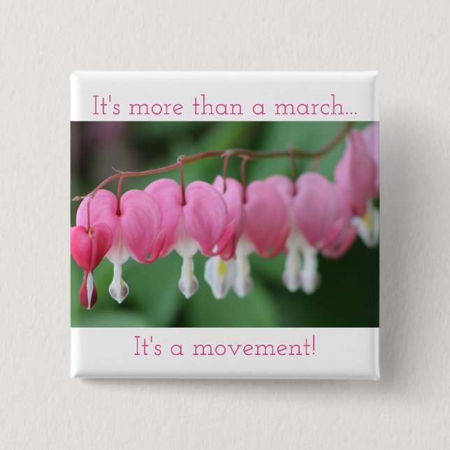 Bóton Quadrado 5.08cm É mais do que um março… ele é um movimento! (Frente)