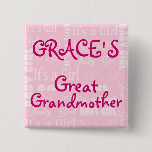 Bóton Quadrado 5.08cm É um botão da menina