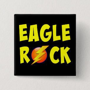 Bóton Quadrado 5.08cm Eagle Rock Lightning Bolt